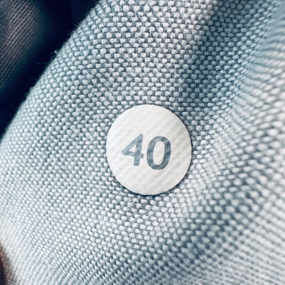 Lululemon Men's 40 Commission Short Light Grey Navy Blue Cross Print Chino Golf - Picture 4 of 12
